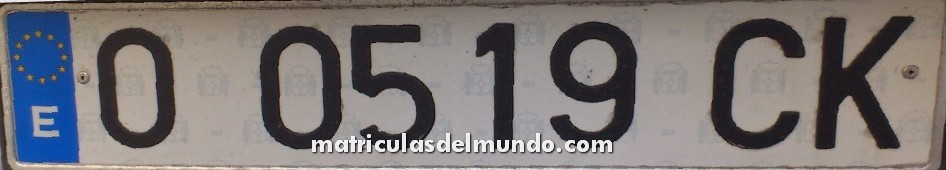 Matrícula de Asturias O-CK 0519
